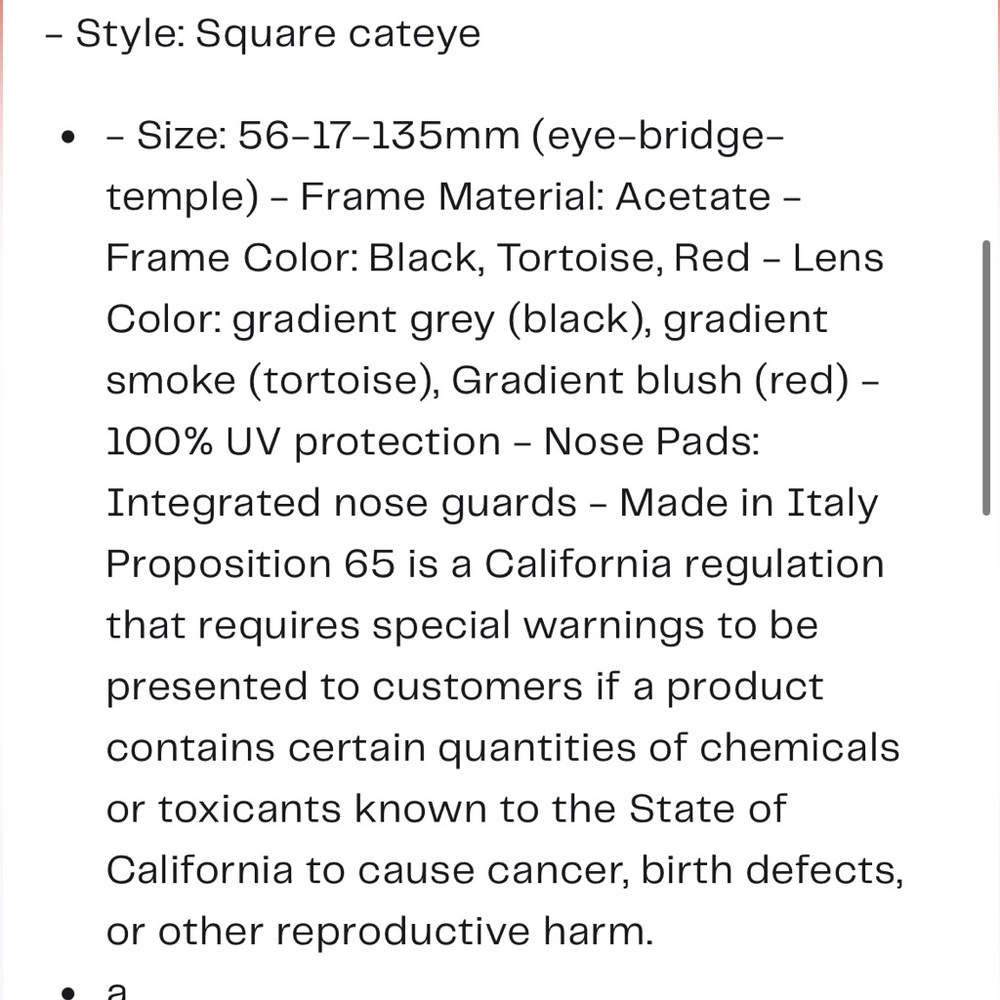 Ferragamo Square Cateye Sunglasses - Picture 3 of 9